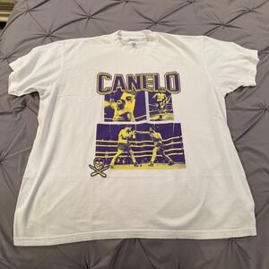 Canelo Alvarez Boxing‎ Graphic Print T-Shirt White 2XL